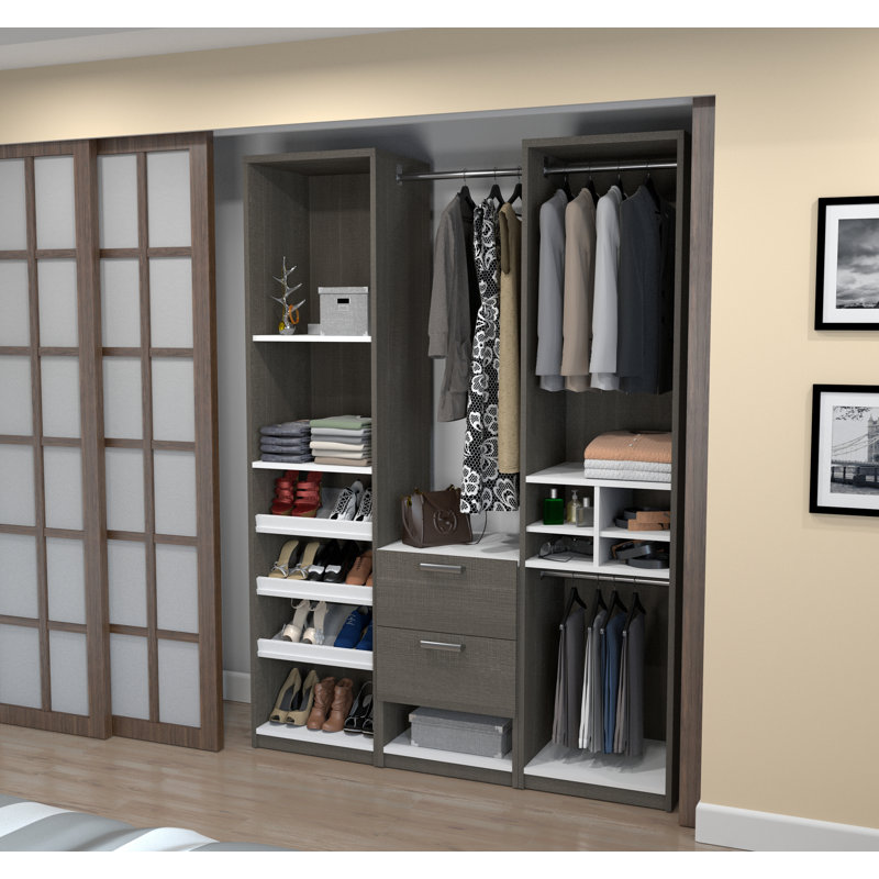 Osterman 58.5'' Closet System, Bark Grey