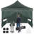 10 Ft. W x 10 Ft. Pop Up Canopy with 4 Removable Sidewalls, Sandbags, Stakes & Ropes-100865496