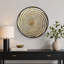  Panneau décoratif rond en spirale abstraite, cadre doré blanc avec couvercle en acrylique-129402253