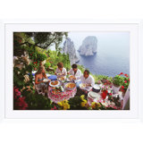 Dining Al Fresco On Capri Print by Slim Aarons