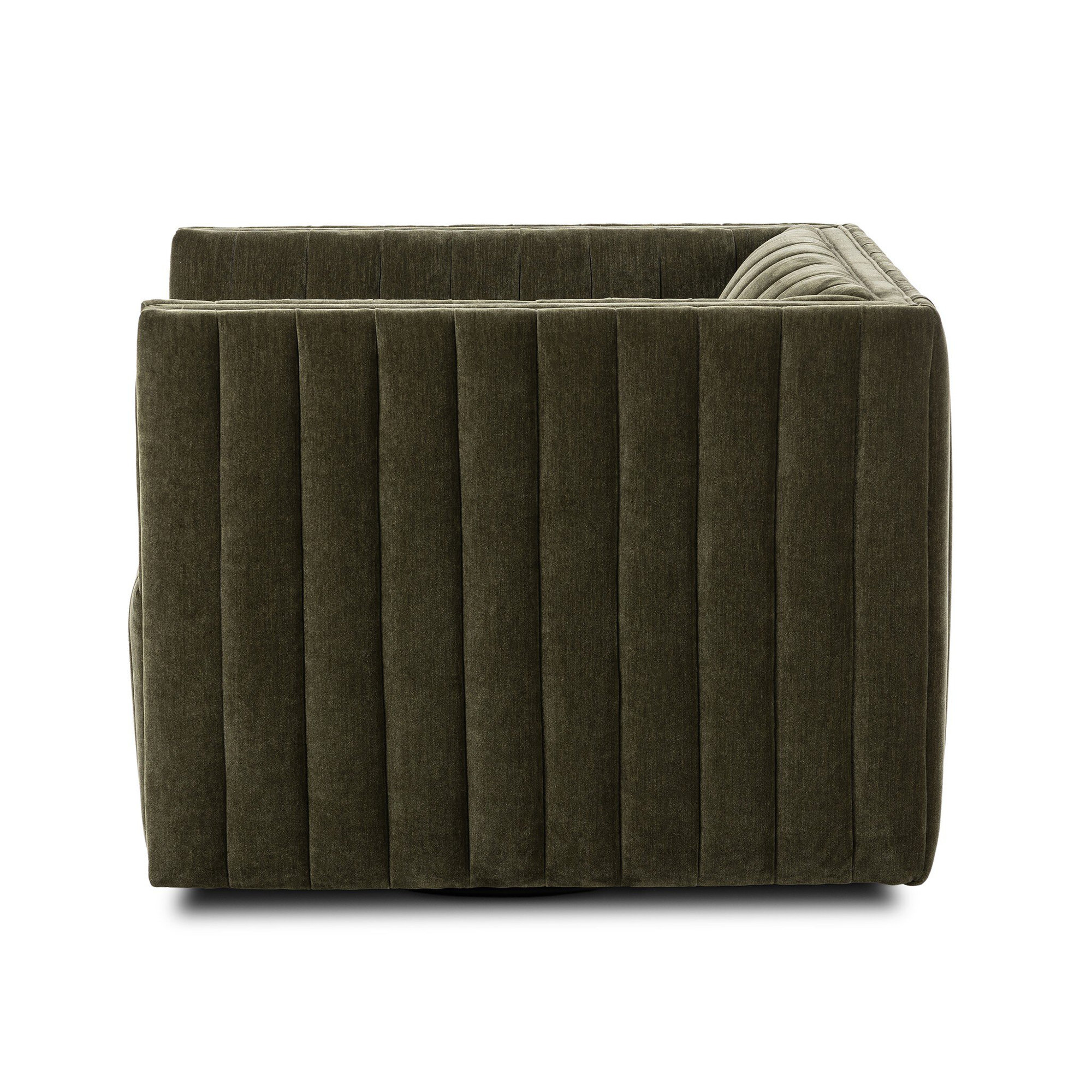 Brandt Swivel Armchair, Amici Moss Polyester