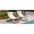 2-Pieces Outdoor Folding Chair, Rattan-Wrapped Patio Chair With Adjustable Backrest, Thick Cushion, And Detachable Headrest ,For The Poolside, Beach, Backyard, Decck, And Camping (Black)-129339050