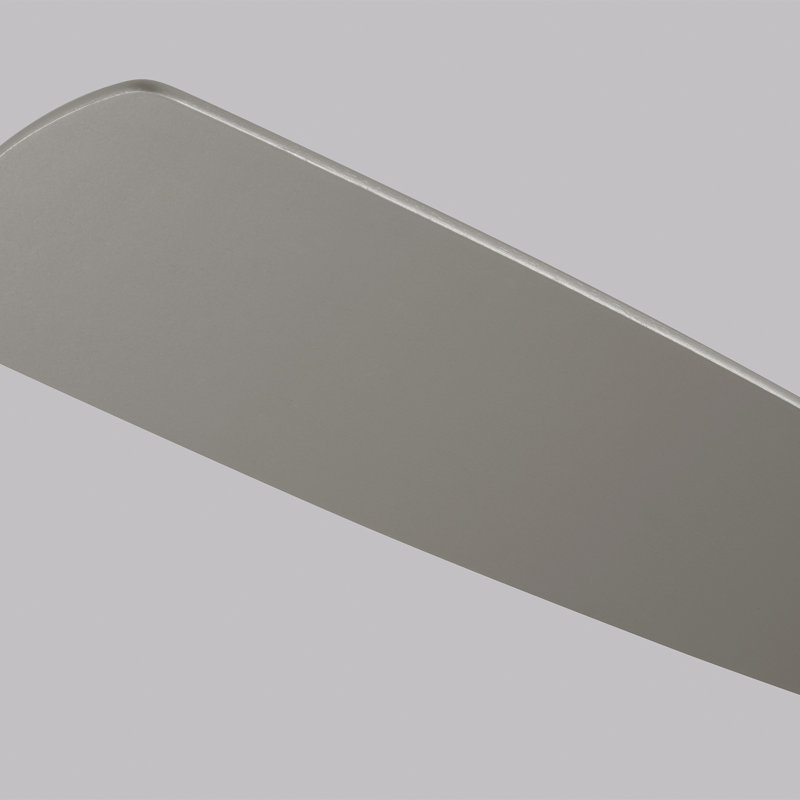 Ventilateur de plafond standard à 5 pales de 52 po avec chaînette et ensemble d'éclairage inclus Stembridge, Acier brossé