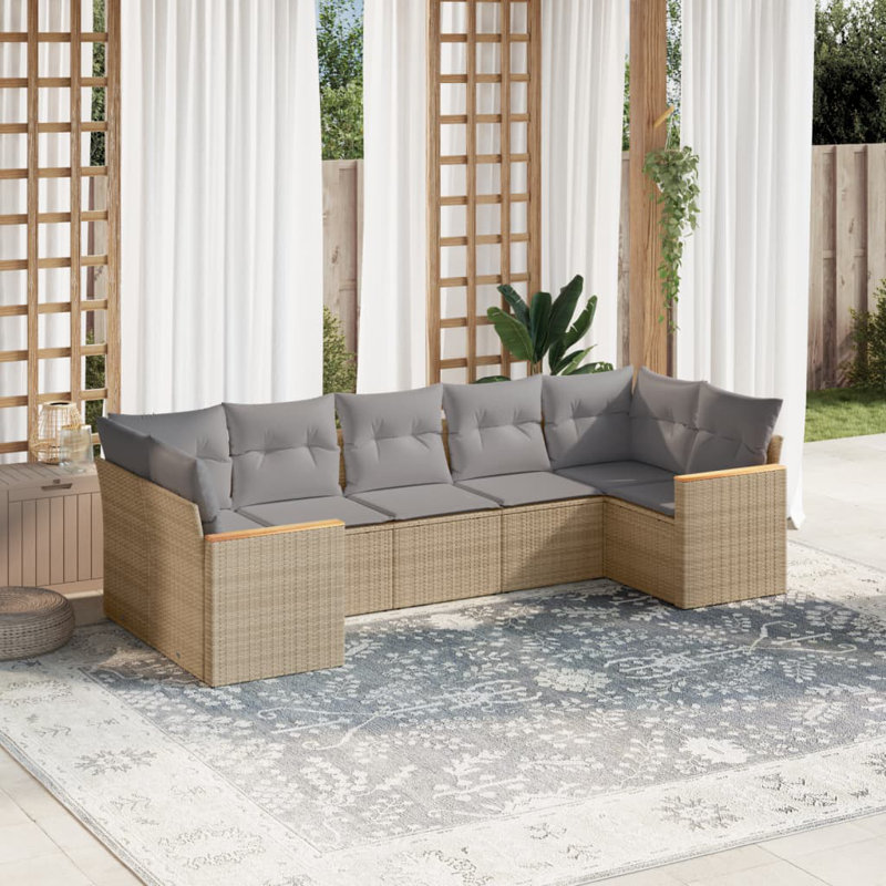  Garden Sofa Set Beige