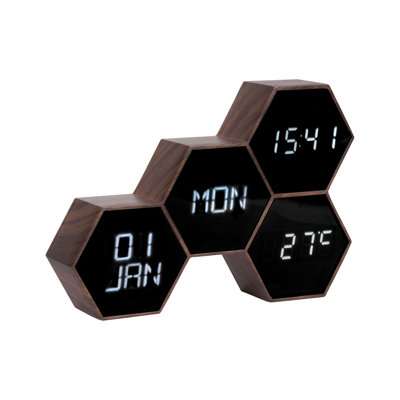 Six In The Mix Digital Electric Alarm Tabletop Clock