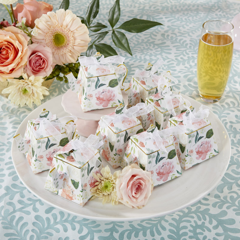 Boîte à théière floral