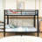 Full XL over Queen Metal Bunk Bed with Under Bed Storage