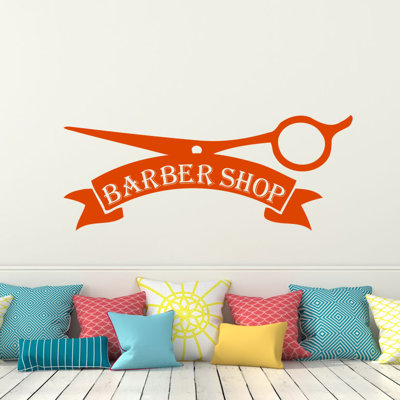 Décalcomanie murale magasin barber