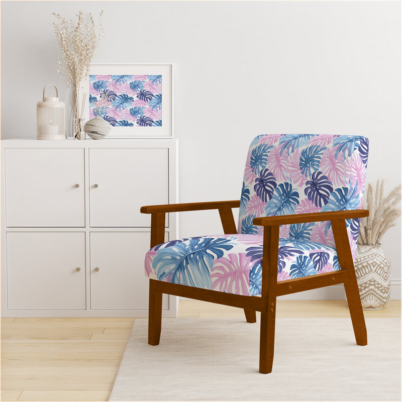 Fauteuil TropicalAccent, Accoudoirs carrés bruns