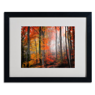 « wildly red » par philippe sainte-laudy,, reproduction de photo encadrée