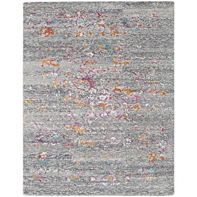 Essence Abstract Area Rug in Pink