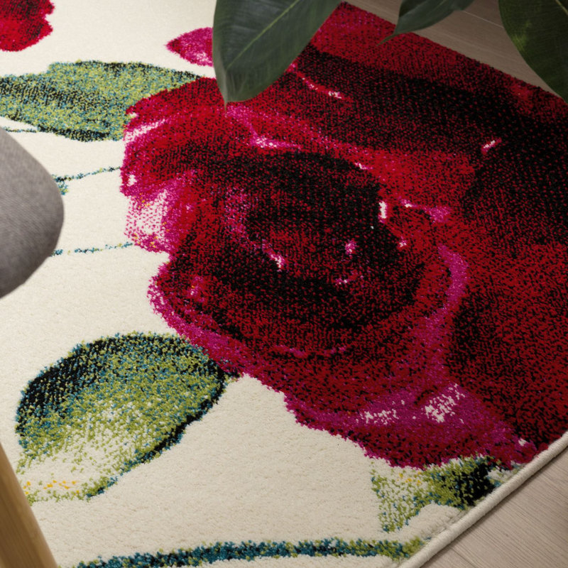 Michaelynn Floral Indoor Rug,  Rectangle 6'7" x 9'6"