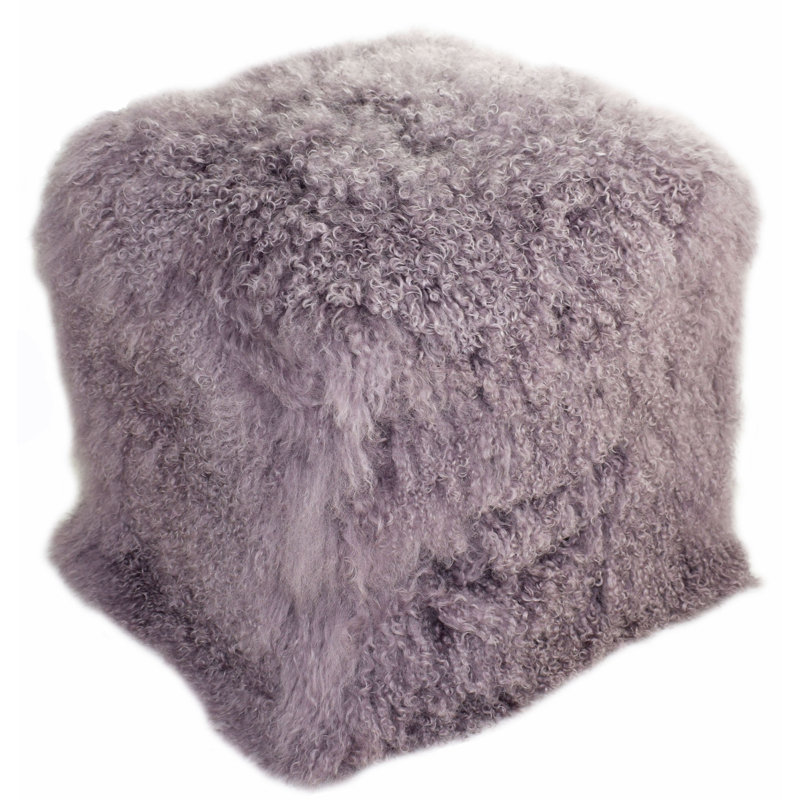 Tibetan Square Pouf, Lavender 