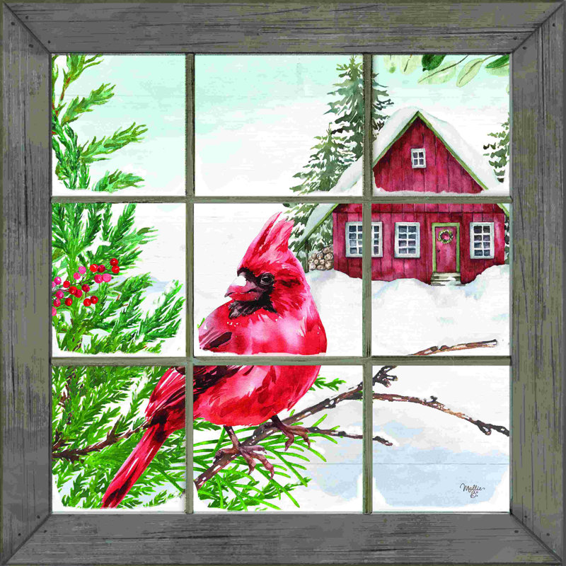 Vue hivernale, H 30 po x l 30 po, Non, Toile tendue