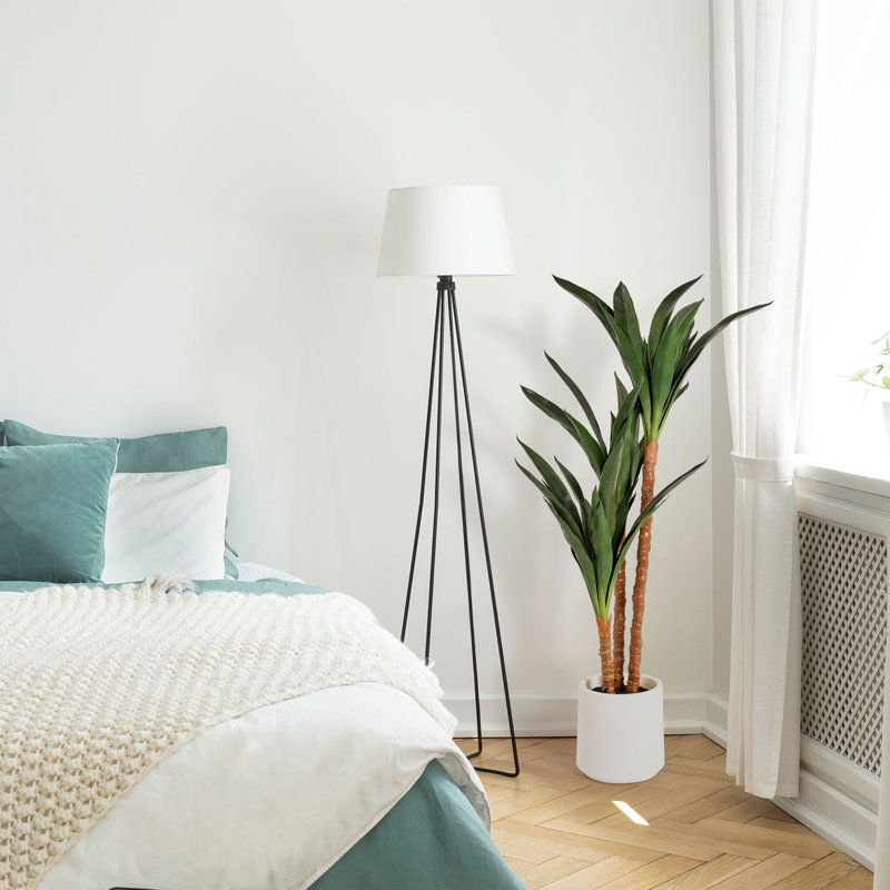 Arbre artificiel réaliste Yuca pour décoration intérieure, salon intérieur ou bureau - 48 po