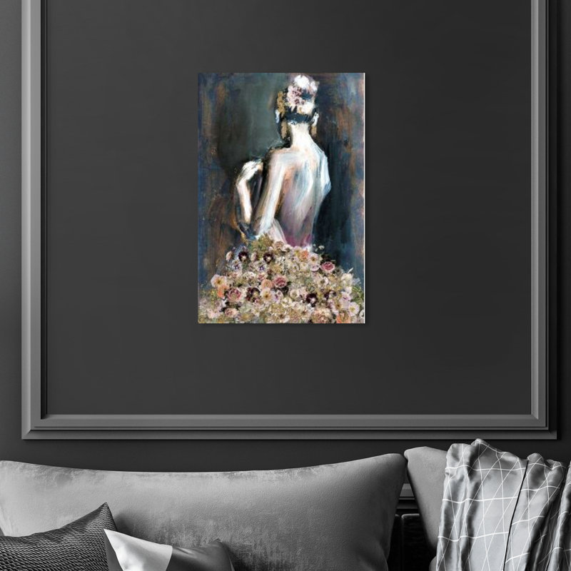 Pensée sur vous - impression sur toile, Toile tendue, H 36 po x l 24 po, Sans cadre