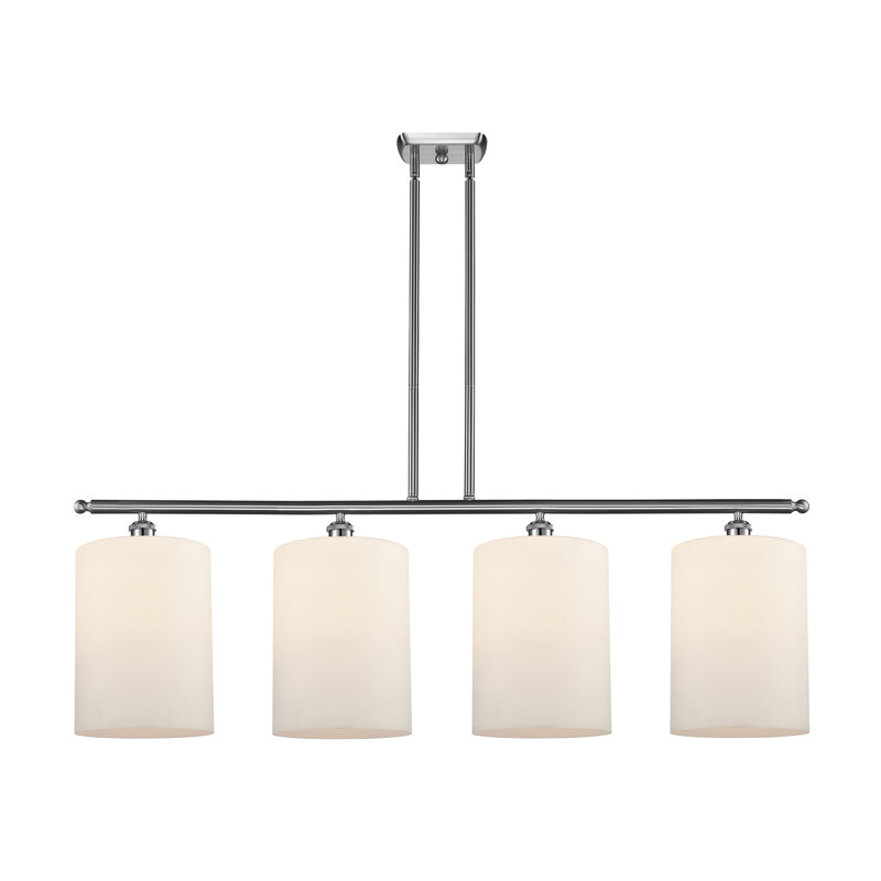 Dublin 4 - Light Pendant, Matte White, Brushed Satin Nickel