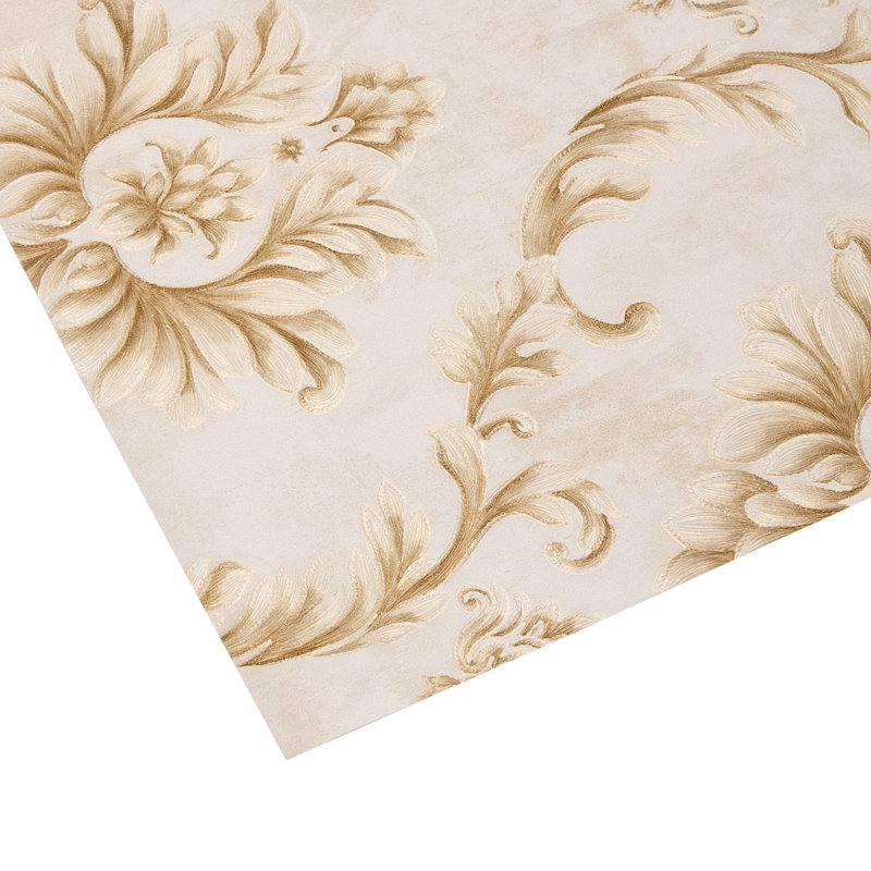 Non-Pasted Non-Woven 3D Embossed Wallpaper Roll