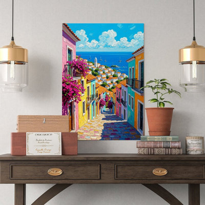 Canvas Wall Art Salvador Wall Art, Brazil Street Decor-1 Vintage Poster Print Home Decor