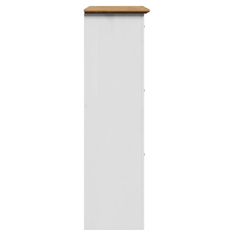 12 Pair Shoe Rack, White/Brown