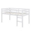 Lit mezzanine simple surélevé avec échelle-2028300182