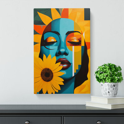 Sunflower Constructivism No.4 - No Frame Print