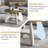 31.5" Circle Coffee Table for Living Room, 2-Tier Wood Accent Center Table with Open Storage-419197709