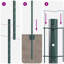 120cm H x 1000cm W Metal Border Fencing