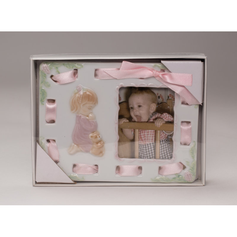 Baby Girl Ceramic Picture Frame 