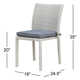 Alyisa Rattan Outdoor Stacking Dining Side Chair with Cushion