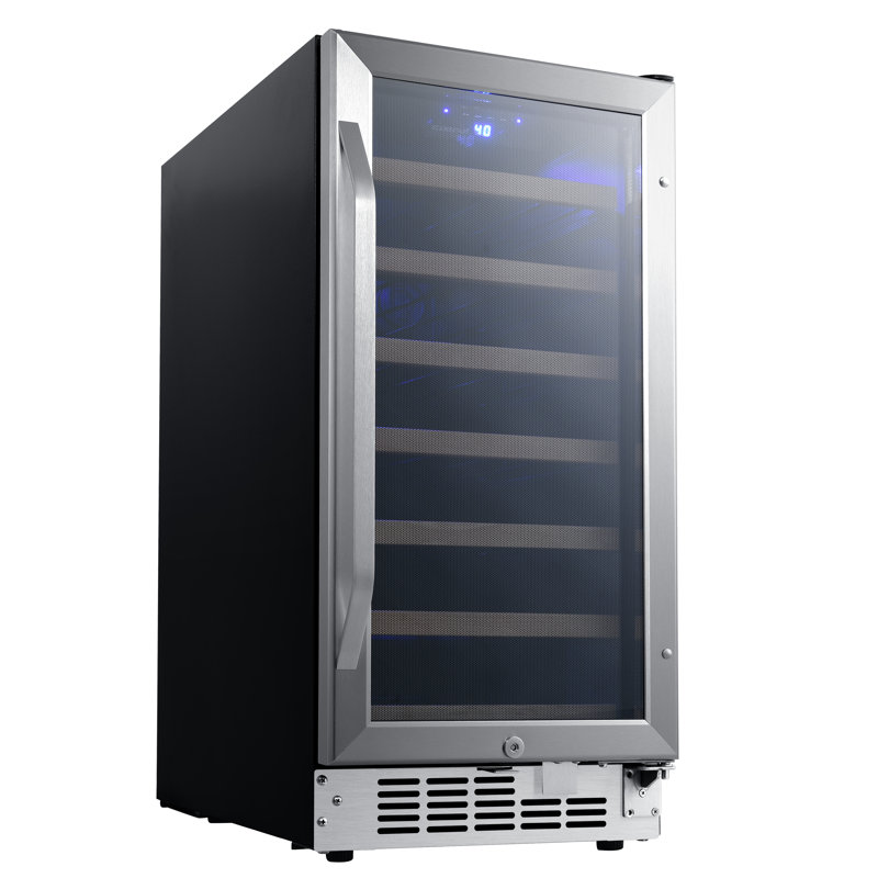 EdgeStar Single Zone 15'' Built-In 30 Bottle Wine Refrigerator with Reversible Door
