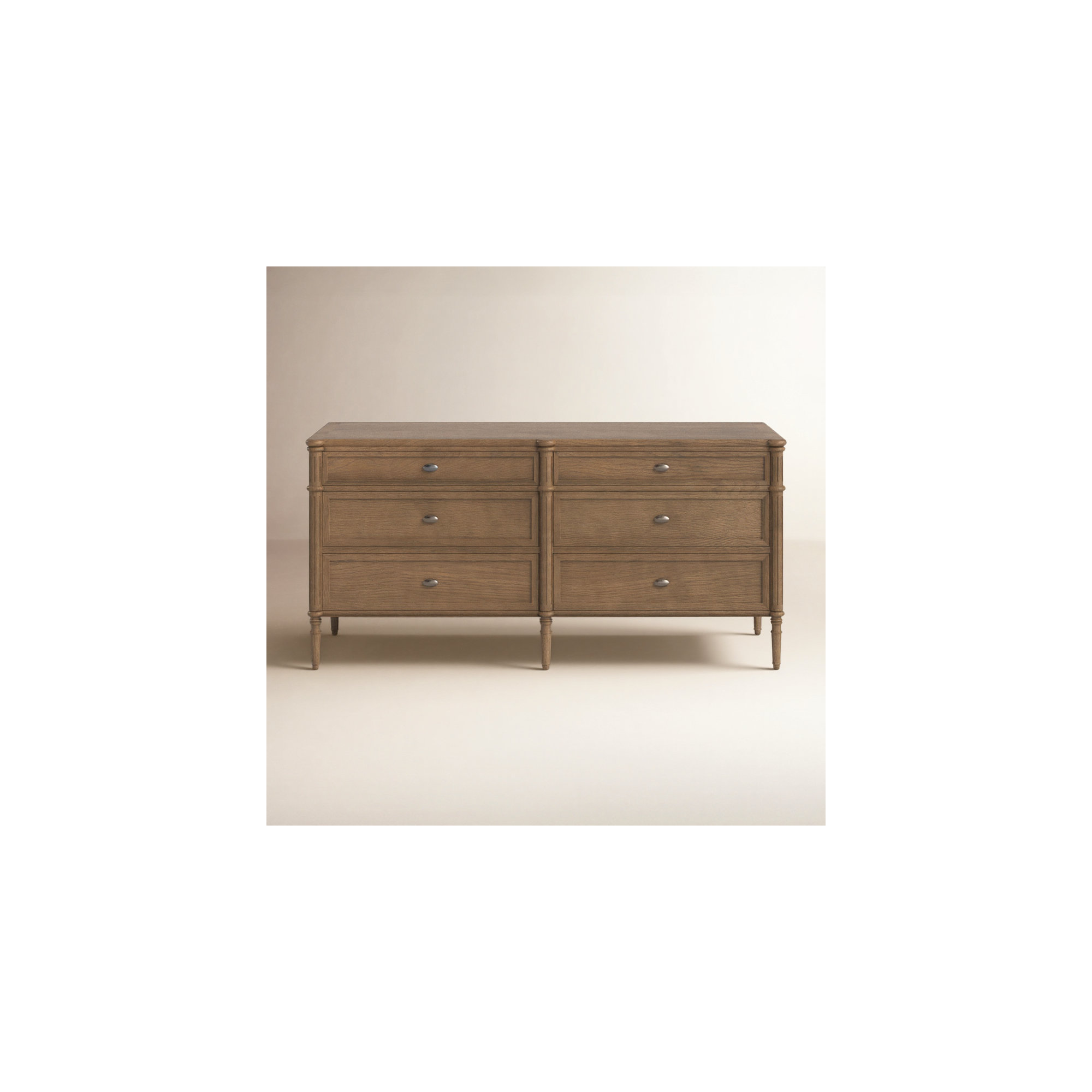 Susie 6 - Drawer Dresser, Toasted Oak