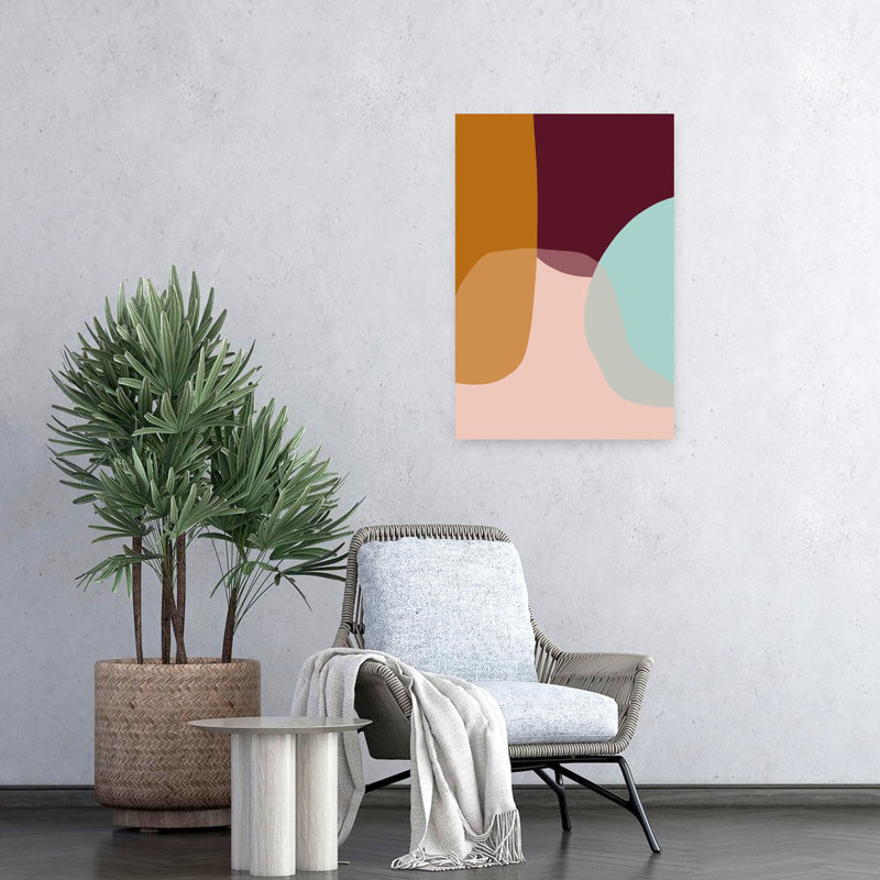 Art contemporain abstrait coloré, H 24 po x l 16 po