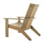 Ashland N-Dura Wood Outdoor Adirondack Lounge Chair - Natural-35949714-35949724-219777293