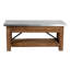 Banc en bois massif avec rangement Crockett