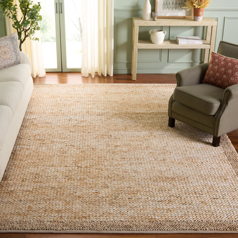 Natural Fiber Handwoven Jute Rug, Rectangle 8' x 10'