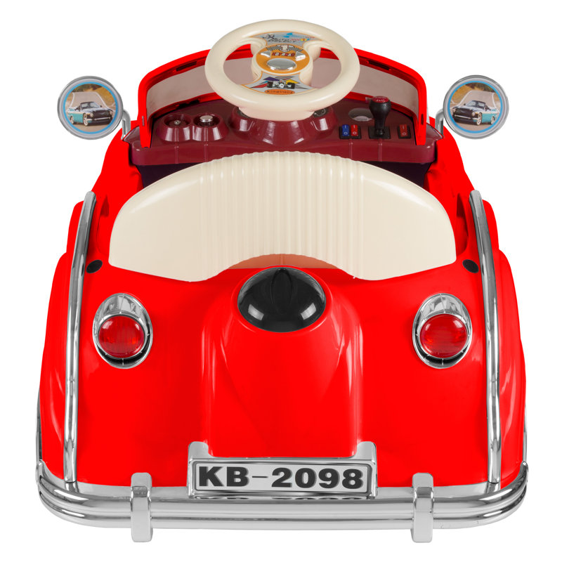Red 6V Battery Powered Classic Ride-On Car with Remote