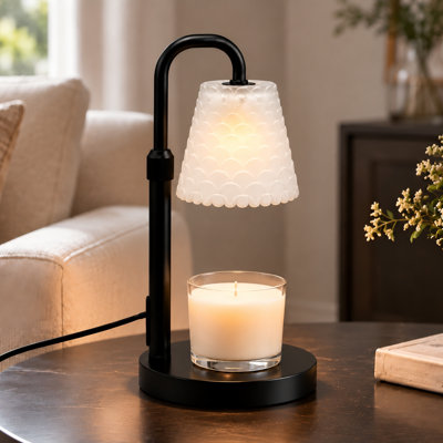Frosted Candle Warmer Lamp with Timer & Dimmer, Wax Heating Melter for Scented Candle Jars Women House Warming Gift Heightness Adjustable Aesthetic Room Decor