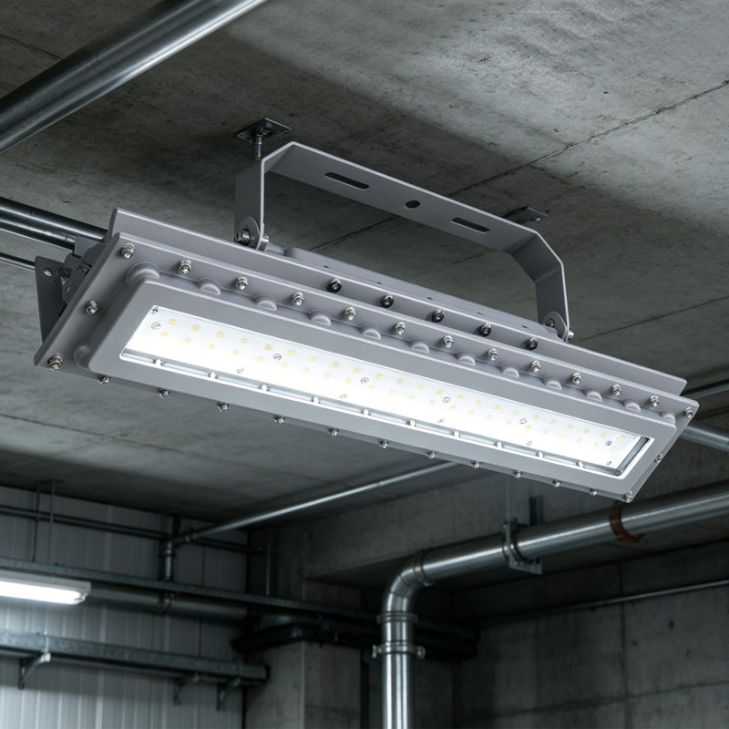 Projecteur DEL 60 W à intensité variable 5000 K, antidéflagrant, avec support en U, pour milieux humides (1 unité)