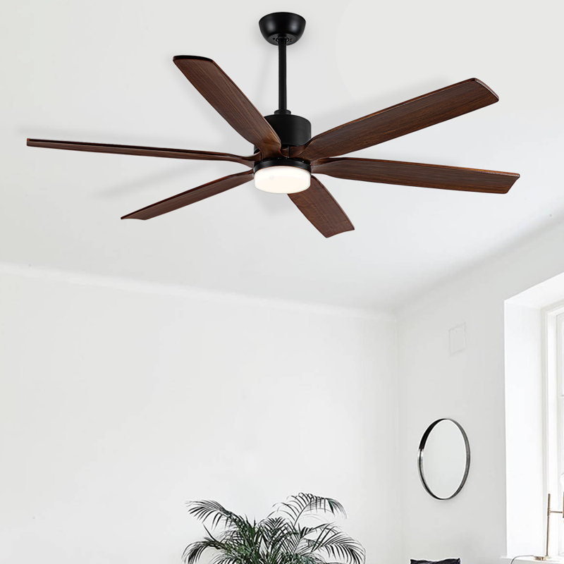 Lenecka Ceiling Fan with LED Lights, 72"