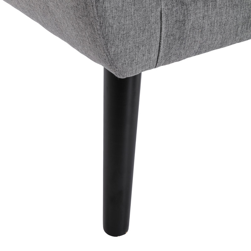 Fauteuil d'appoint Bolanle, Lin gris pâle