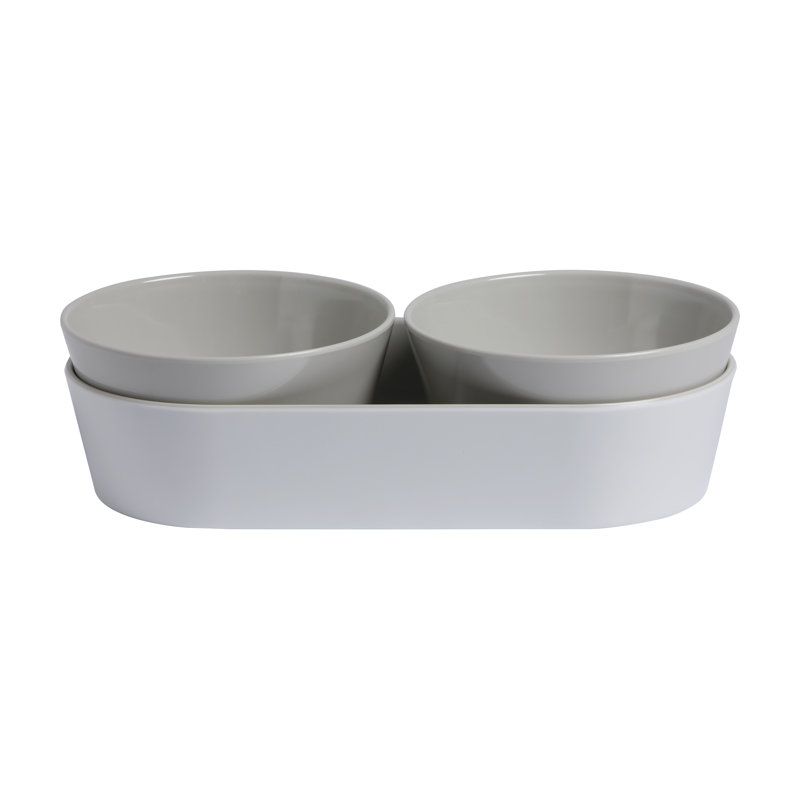 Ebern Designs Vinicia Melamine Serving Bowl, White