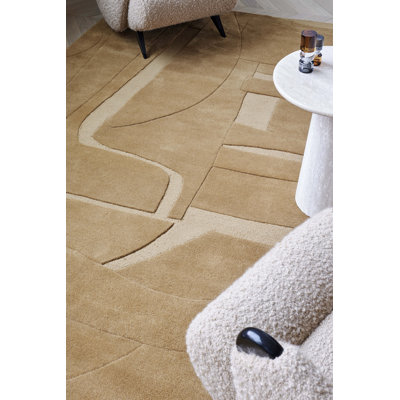 Collage Handmade Dhurrie Wool Geometric Area Rug