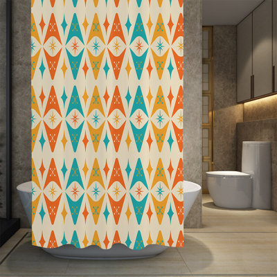 Kalel Geometric Shower Curtain
