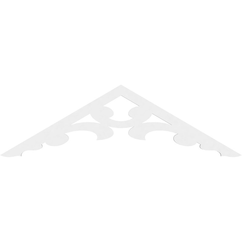 Gable en PVC de qualité architecturale Vienna, 72 po x 21 po x 1 po, 7 / 12, Plastique