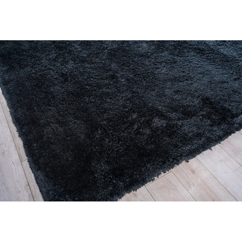 Sumo Shag Area Rug in Black, Rectangle 8' x 10'