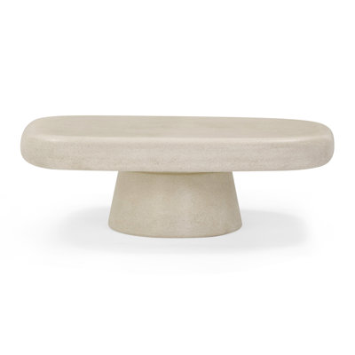 Table basse intérieure / extérieure à motif de grain de bois