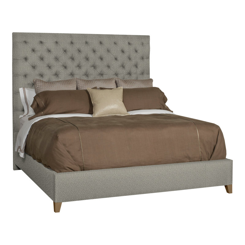 Lit capitonné Grace / Griffin Diamond, Hampton, Graphite Tuck, Très grand lit