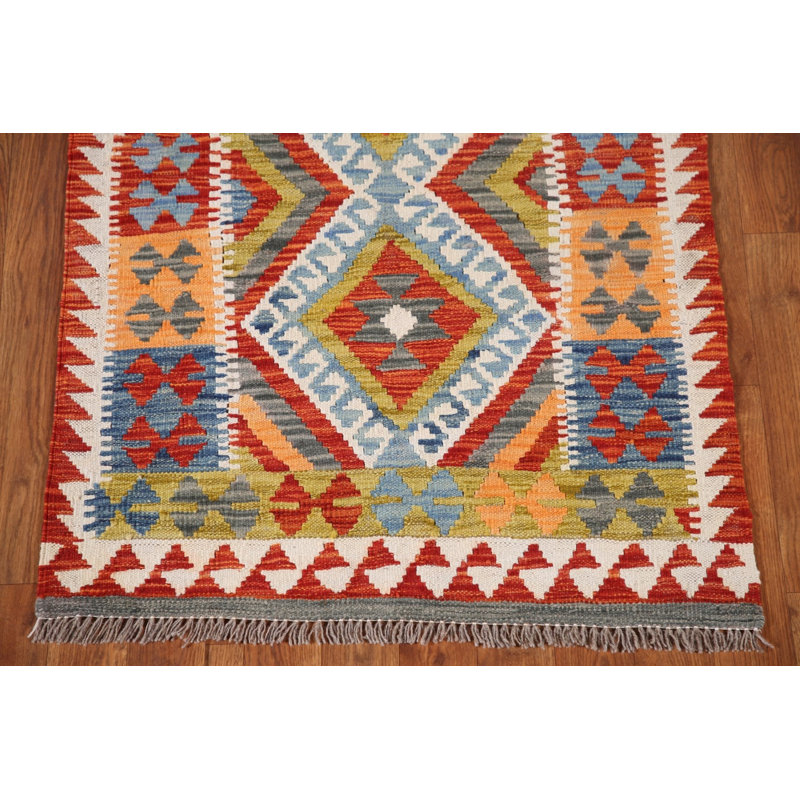 South Western Kilim Oriental Accent Rug 3x4