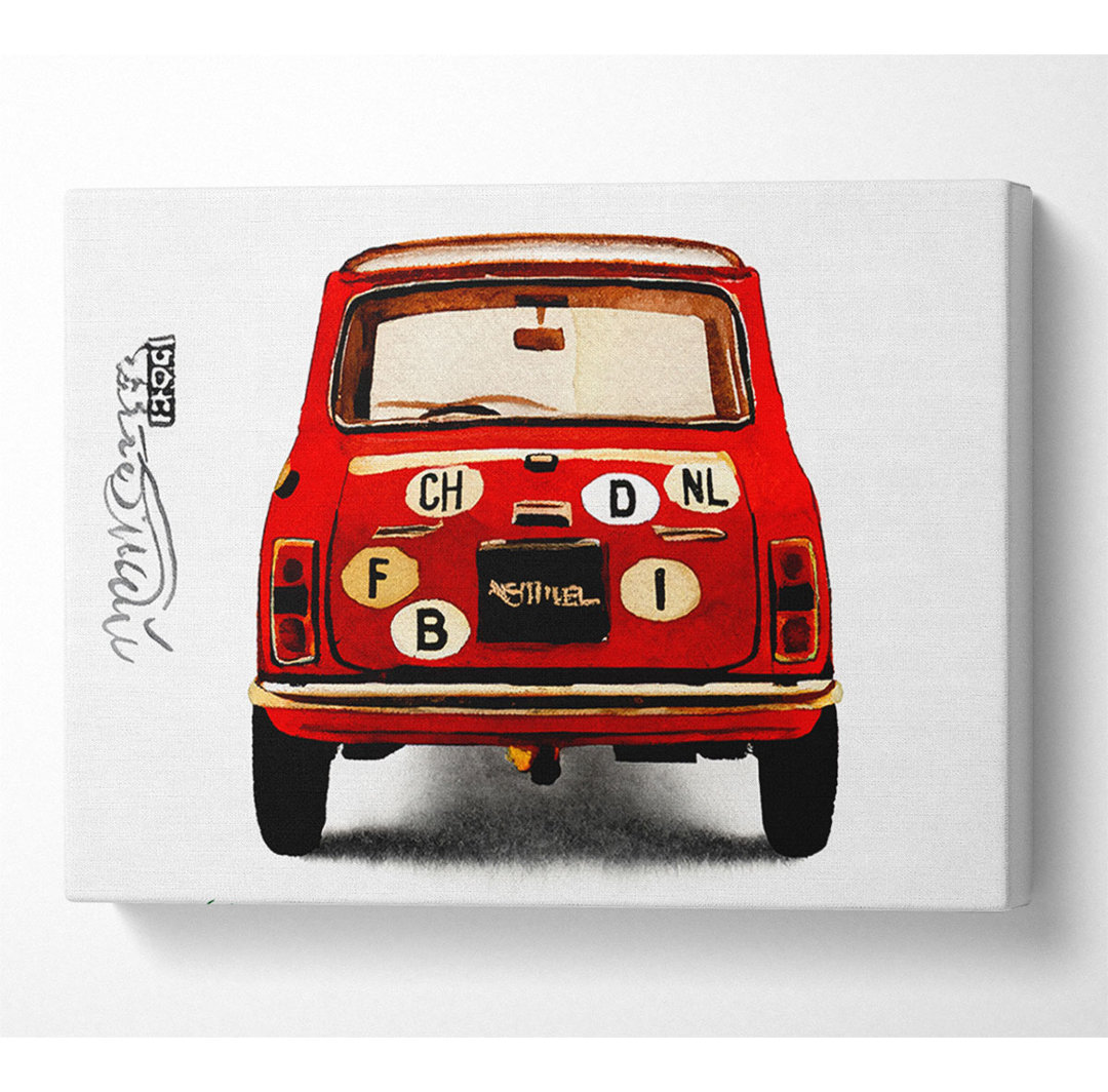 Mini Cooper Retro Heck - Druck